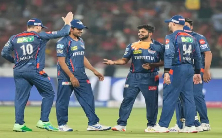 ஹைதராபாத்துக்கு எதிரான போட்டியில் லக்னோ அணி அபார வெற்றி!