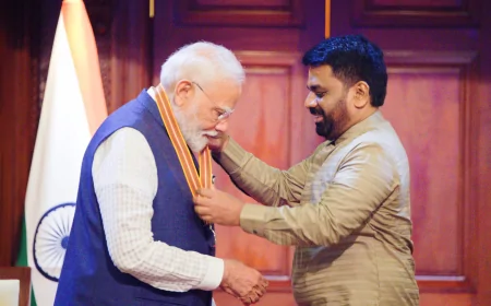 இந்திய பிரதமர் மோடிக்கு இலங்கையின் அதி உயர் விருது