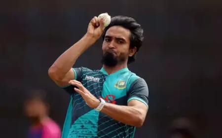 Tanzim Hasan Sakib Earns Maiden Test Call-Up for Zimbabwe Series