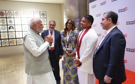 இந்திய பிரதமர் மோடியை சந்தித்தார் நாமல் ராஜபக்ஷ