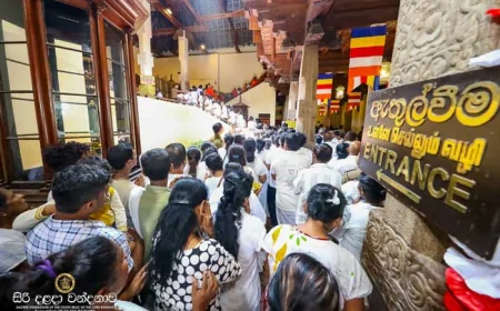 සිරි දළදා වන්දනාව ගැන විශේෂ දැනුම්දීමක්