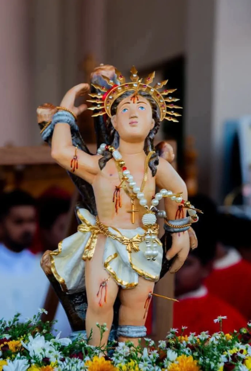 கந்தானை ஆலயத்தில் புனித செபஸ்டியாரின் சிலை திருட்டு