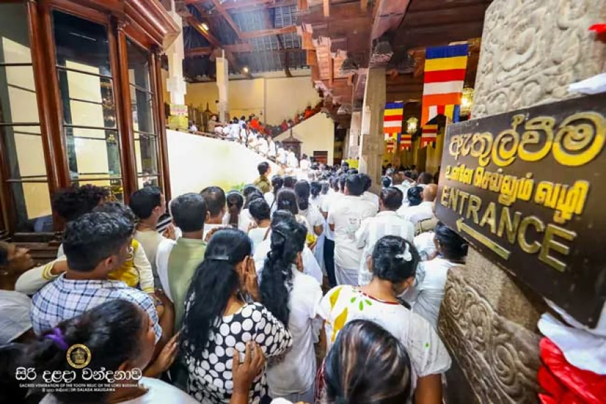 සිරි දළදා වන්දනාව ගැන විශේෂ දැනුම්දීමක්