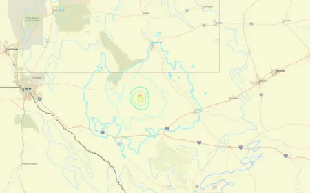 அமெரிக்காவின் டெக்சாஸில் 5.2  ரிக்டர் அளவுகோலில் நிலநடுக்கம்