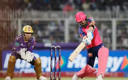 சாதனை பட்டியலில் இணைந்த ரியான் பராக்... ஒரே ஓவரில் 5 சிக்சர்! 