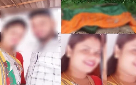கர்ப்பிணி மனைவியின் தலையுடன் பொலிஸ் நிலையம் சென்ற கணவன்