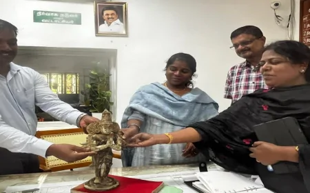 கிணறில் இருந்து கிடைத்த ஐம்பொன் கருடாழ்வார் சிலை