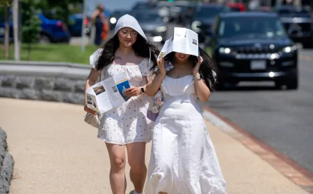 அமெரிக்காவைச் சுட்டெரிக்கும் வெயில்; கடுமையான வெப்பத்தால் மக்கள் அவதி