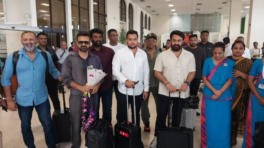 படப்பிடிப்புக்காக இலங்கைக்கு வந்துள்ள மோகன்லால், குஞ்சாக்கோ போபன்