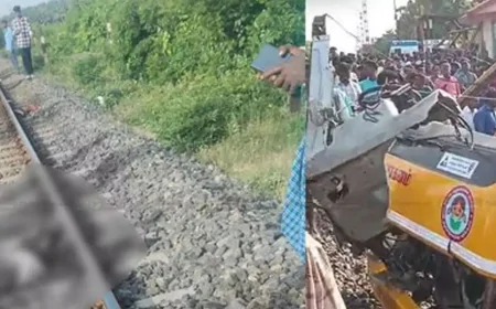 பாடசாலை வேன் மீது ரயில் மோதி கோர விபத்து இருவர் உயிரிழப்பு!