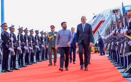 මාලදිවයිනේ රාජ්‍ය සංචාරයක් සඳහා ජනපති දිවයිනෙන් පිටත්ව යයි