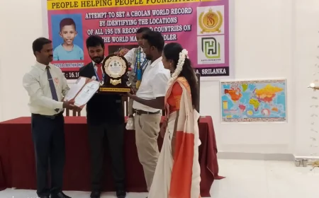 195 நாடுகளின் அமைவிடங்களை குறைந்த நேரத்தில் சுட்டிக்காட்டி சோழன் உலக சாதனை படைத்த 2 வயது குழந்தை