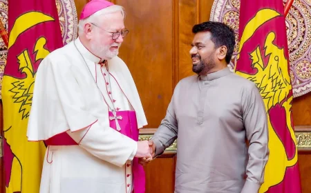 வத்திக்கான் வெளியுறவுத்துறை பேராயரை சந்தித்தார் ஜனாதிபதி