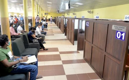 சாரதி அனுமதிப்பத்திர சேவைகளை வழங்குவது தொடர்பான விசேட அறிவிப்பு