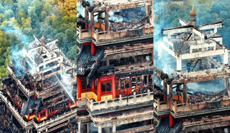 ஊதுபத்தியால் 1,500 ஆண்டு பழமையான கோவில் எரிந்து நாசம்