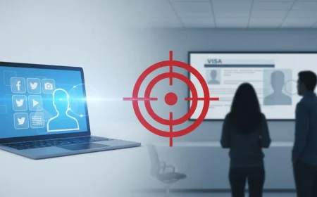 அமெரிக்க விசாவுக்கு புதிய நடைமுறை – சமூக வலைத்தள கணக்குகள் கண்காணிப்பு