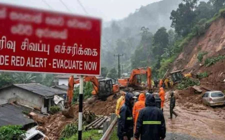 அடைமழை காரணமாக பல பகுதிகளில் மண்சரிவு சிவப்பு எச்சரிக்கை