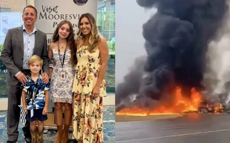 அமெரிக்காவில் விமானம் வெடித்து சிதறியது – நாஸ்கார் சாம்பியன் உட்பட ஏழு பேர் பலி