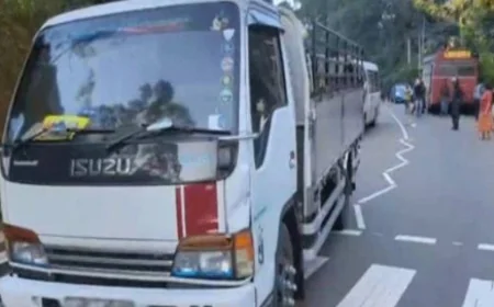 தேநீர் இடைவேளையில் விபத்து: லொறி மோதி 21 வயது இளைஞன் உயிரிழப்பு