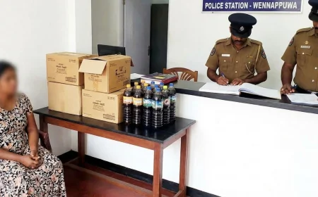 தூர இடங்களுக்குச் செல்லும் பஸ் ஊழியர்களுக்கு கசிப்பு விற்பனை – 19 வயது கர்ப்பிணி கைது!