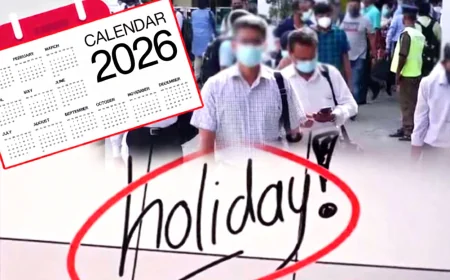 2026 ஆம் ஆண்டின் பொது விடுமுறை நாட்கள் அறிவிப்பு – ஏப்ரல், மே மாதங்களில் அதிக விடுமுறைகள்!