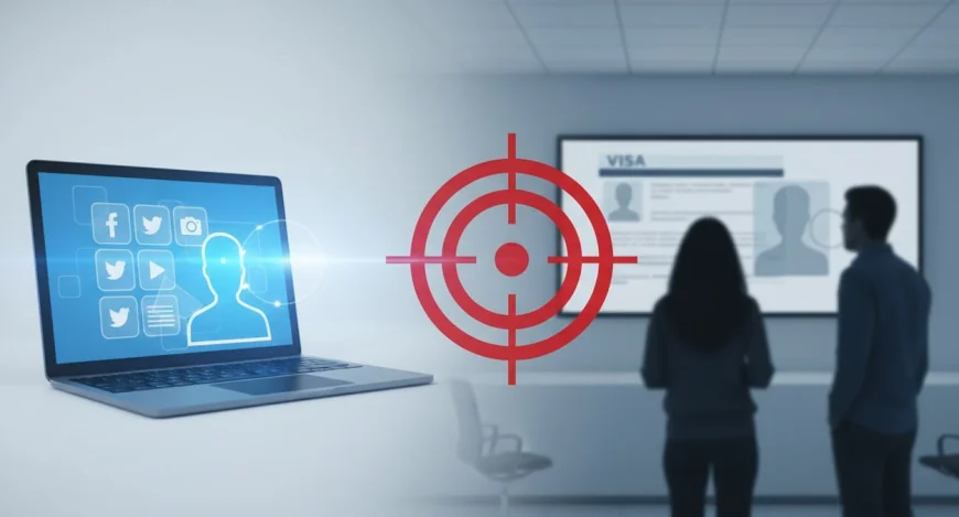 அமெரிக்க விசாவுக்கு புதிய நடைமுறை – சமூக வலைத்தள கணக்குகள் கண்காணிப்பு