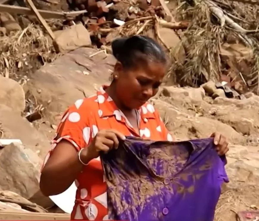 "என் மகளை வெளியே எடுத்துத் தாருங்கள்!" – மண்சரிவில் காணாமல் போன மகளுக்காக கதறும் தாய்