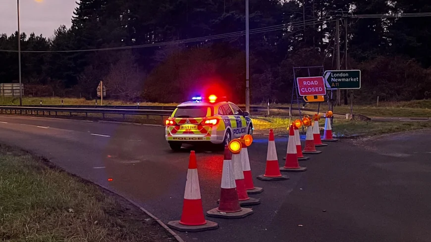 Man Shot Dead by Police After Two-Car Crash on A11 Near Thetford