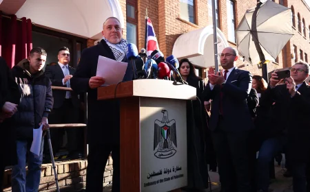 லண்டனில் பலஸ்தீனத்திற்கான அதிகாரபூர்வ தூதரகம் திறப்பு – பிரித்தானியாவின் அங்கீகாரத்தின் அடுத்த கட்டம்