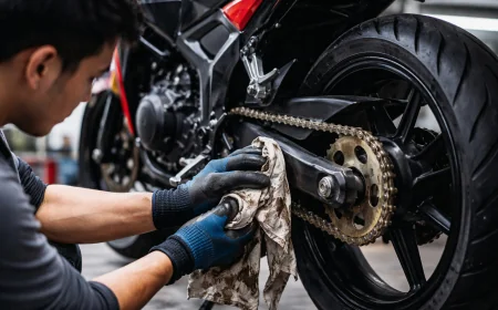 புதிய மோட்டார் சைக்கிள் சங்கிலி சுத்தம் செய்யும்போது அதிகரிக்கும் விபத்துகள் – சுகாதாரத்துறை எச்சரிக்கை