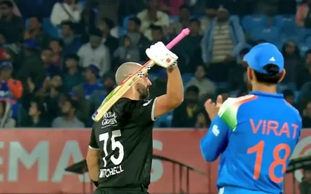 மிட்செல் – வில் யங் அதிரடி ஆட்டம்: இந்தியாவை வீழ்த்தி தொடரை சமன் செய்த நியூசிலாந்து