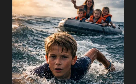 குடும்பத்தைக் காப்பாற்ற கடலில் 4 மணி நேரம் நீந்திய சிறுவன் – தாய், இரு சகோதரர்களின் உயிர்கள் பாதுகாக்கப்பட்டன