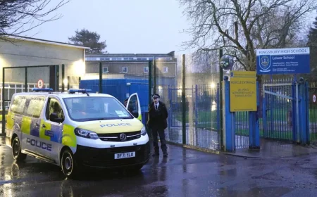 இலண்டன் பாடசாலையில் கத்திக்குத்து  சம்பவம் – 13 வயது சிறுவன் கைது