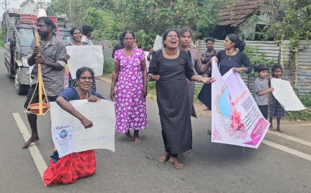 அல்லைப்பிட்டி துப்பாக்கிச் சூடு சம்பவம்: சிறுவனுக்கு நீதி கோரி உறவுகள் போராட்டம்