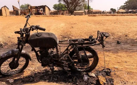 நைஜீரியாவில் மோட்டார் சைக்கிள் கும்பல் தாக்குதல்: குறைந்தது 30 பேர் உயிரிழப்பு