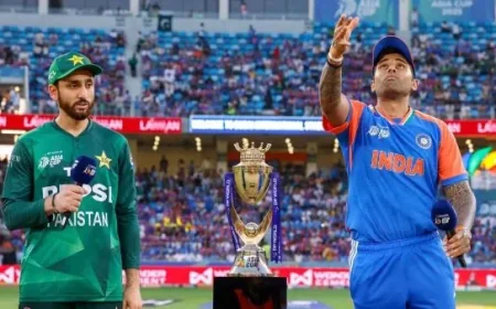 IND vs PAK: டாஸ் வென்ற பாகிஸ்தான் பந்துவீச்சு தேர்வு – இந்திய அணியில் 2 அதிரடி மாற்றங்கள்