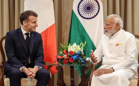 மோடி – மேக்ரான் முன்னிலையில் இந்தியா–பிரான்ஸ் இடையே 21 முக்கிய ஒப்பந்தங்கள் கையெழுத்து