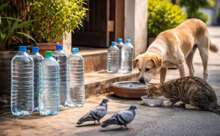 வீடுகளுக்கு முன்னால் தண்ணீர் போத்தல்கள் வைக்க காரணங்கள் என்ன?