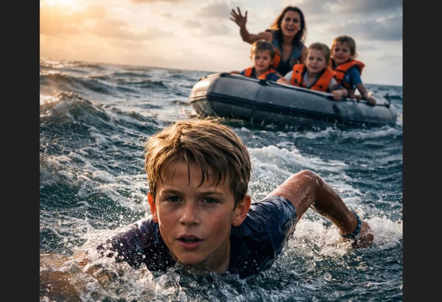 குடும்பத்தைக் காப்பாற்ற கடலில் 4 மணி நேரம் நீந்திய சிறுவன் – தாய், இரு சகோதரர்களின் உயிர்கள் பாதுகாக்கப்பட்டன