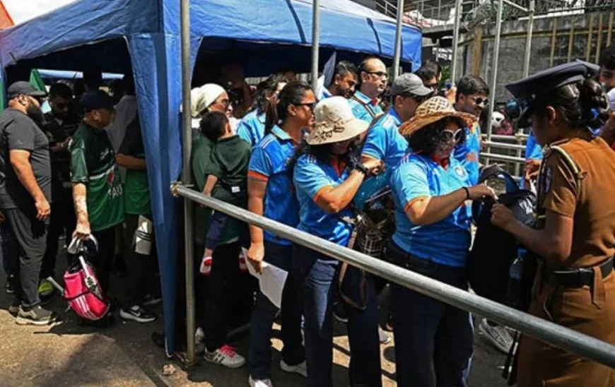 டி20 உலகக் கோப்பை: இலங்கையில் பலப்படுத்தப்பட்ட பாதுகாப்பு; பொலிஸார் களத்தில் 