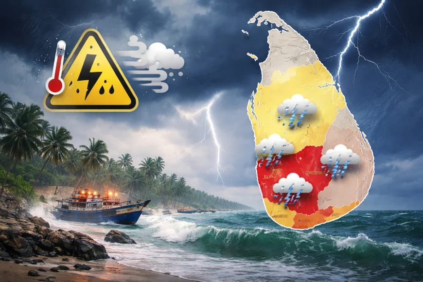 சில மாவட்டங்களில் மழை சாத்தியம் – கடல் பகுதிகளுக்கு விசேட எச்சரிக்கை