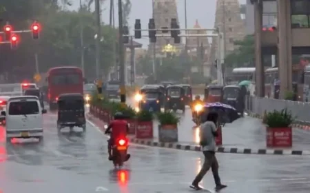 வானிலையில் திடீர் மாற்றம்: இலங்கையின் சில பகுதிகளில் இன்று மழை வாய்ப்பு 