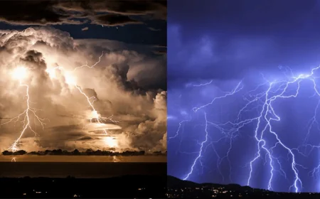 கடுமையான மின்னல் குறித்த 'மஞ்சள்' எச்சரிக்கை; மக்களே அவதானம்!