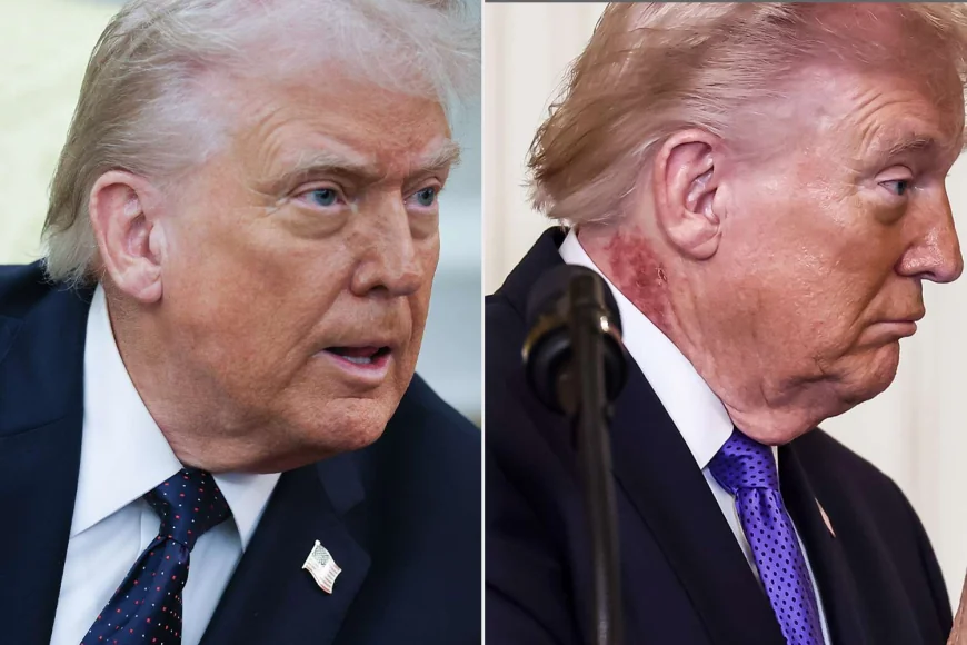 டிரம்ப் கழுத்தில் தோன்றிய மாற்றம்: வெள்ளை மாளிகை அறிக்கையால் வெளிவந்த உண்மை?