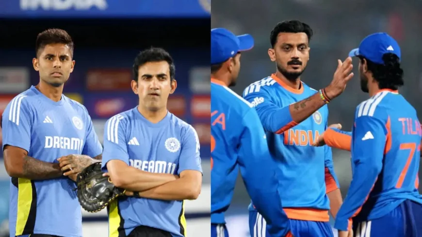 டி20 உலகக் கோப்பையின் போது  நீக்கம்... அக்சர் படேலிடம் மன்னிப்பு கேட்டார் சூர்யகுமார் யாதவ்