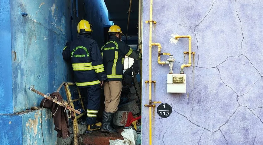 சென்னை அருகே எல்பிஜி சிலிண்டர் வெடிப்பு சந்தேகம்: 2 குழந்தைகள் உயிரிழப்பு, 7 பேர் காயம்