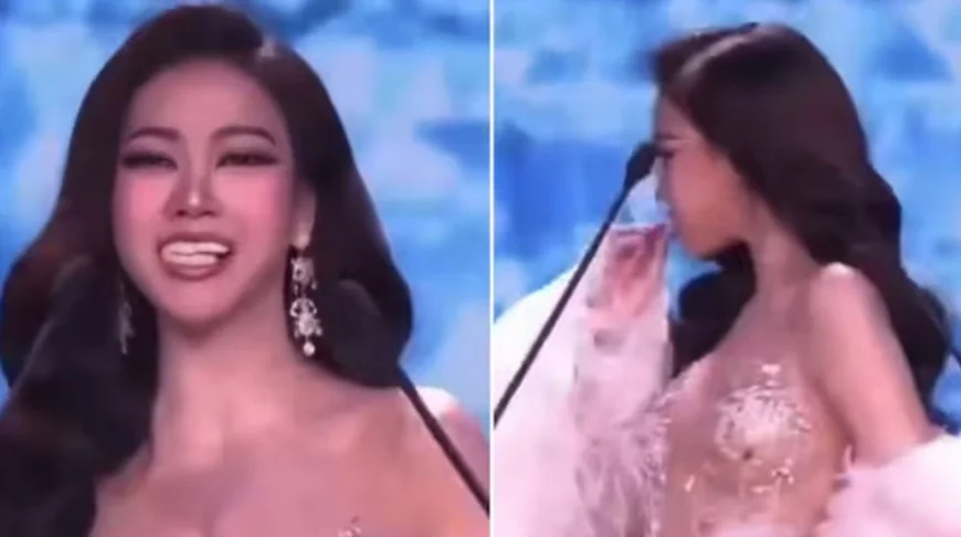 மேடையில் பேசியபோது பற்கள் விழுந்த சம்பவம்: Miss Grand Thailand போட்டியாளரின் வீடியோ வைரல்