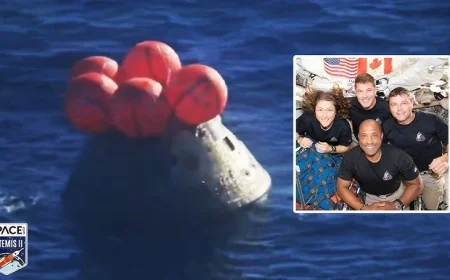 மனிதன் சென்றதிலேயே தொலைதூர விண்வெளிப் பயணம் – வீரர்கள் பாதுகாப்பாக பூமிக்கு திரும்பினர்