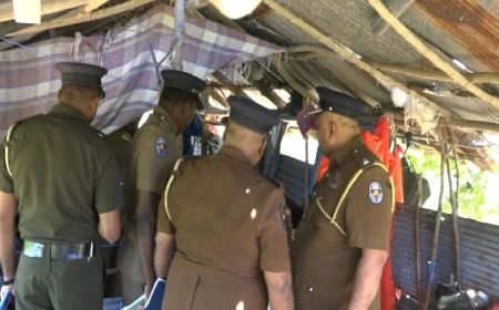 தோட்டக் குடிசையில் உறங்கியவர் கொலைசெய்யப்பட்ட நிலையில் சடலமாக மீட்பு