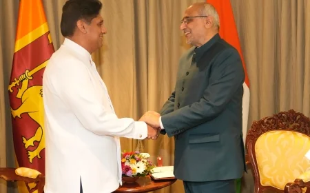 இந்திய துணை ஜனாதிபதியுடன் எதிர்க்கட்சித் தலைவர் சந்திப்பு 